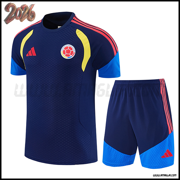 Kit Maglia Allenamento Colombia Blu Reale 2026/2027