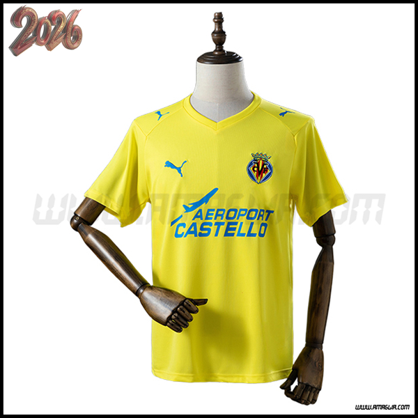 Prima Maglia Calcio Villarreal CF Retro 2008/2009
