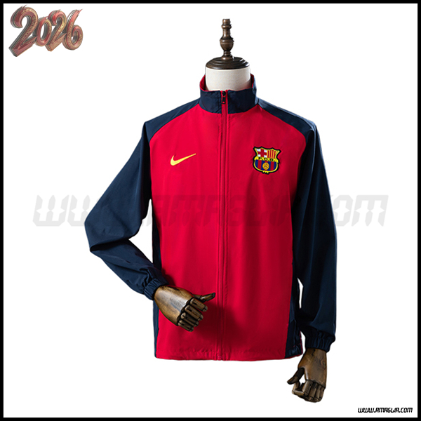 Giacca A Vento FC Barcellona Rosso/Blu 2026/2027