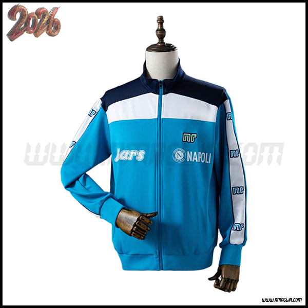 Giacca A Vento Napoli Blu/Bianco 2026/2027