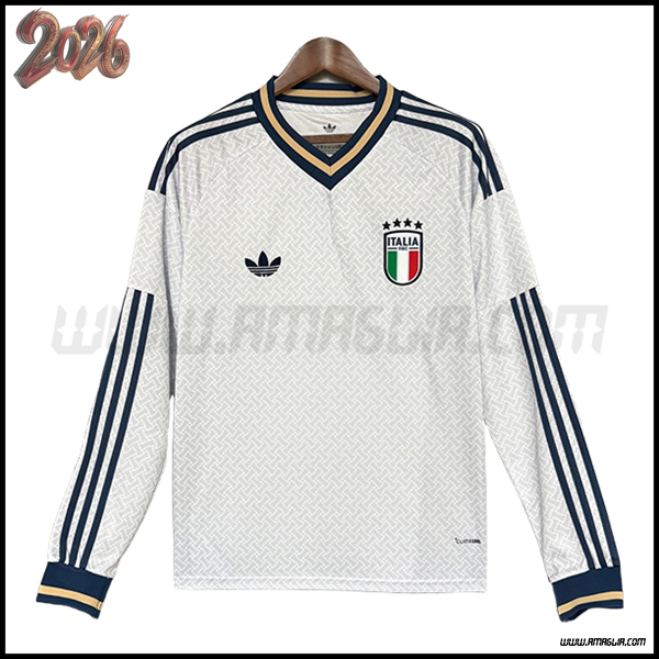 Seconda Maglia Squadra Italia Maniche Lunghe 2026/2027