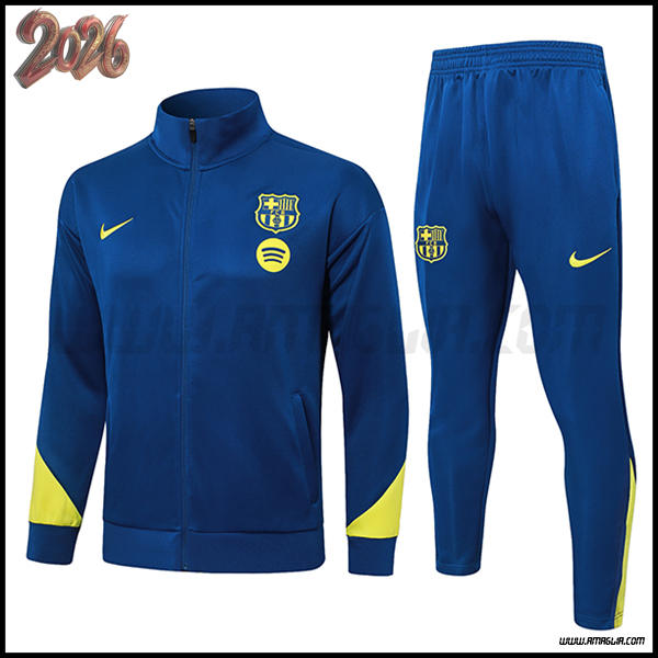Tuta Allenamento Giacca FC Barcellona Blu/Giallo 2026/2027