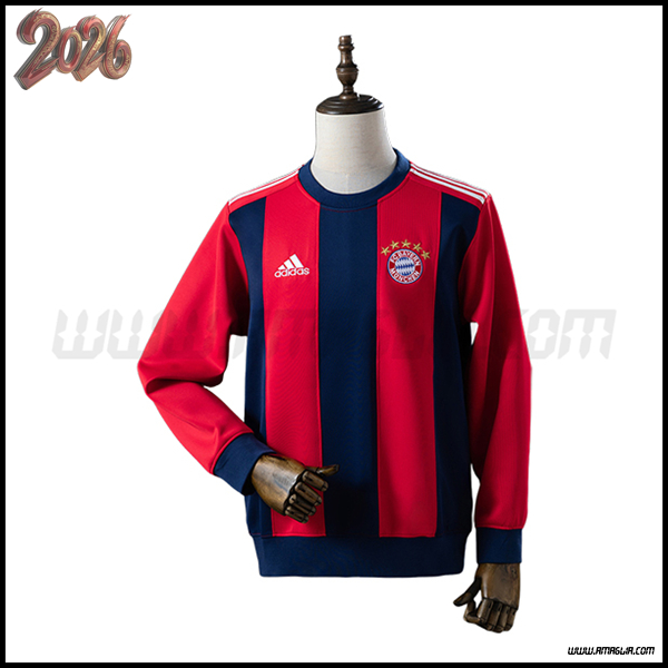 Felpa Allenamento Bayern Monaco Rosso/Blu 2026/2027