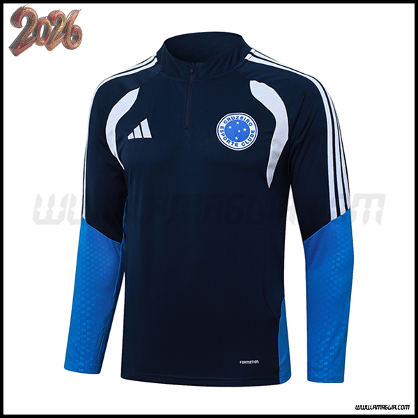 Felpa Allenamento Cruzeiro Blu Scuro 2026/2027