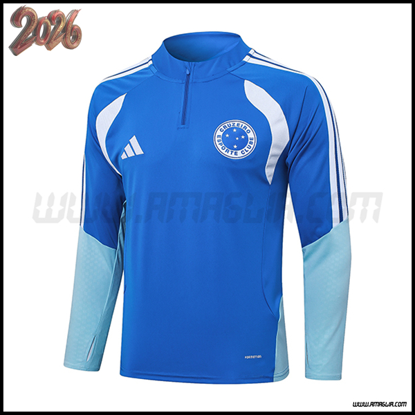 Felpa Allenamento Cruzeiro Blu 2026/2027