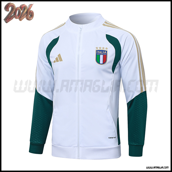 Giacca Calcio Italia Bianco/Verde/Giallo 2026/2027
