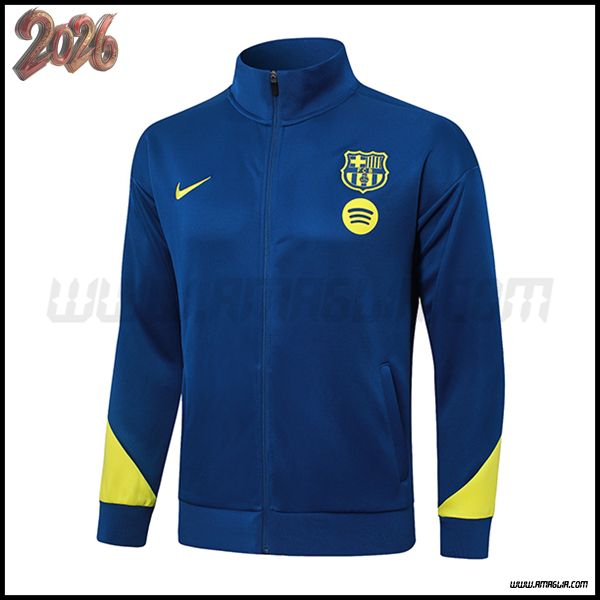 Giacca Calcio FC Barcellona Blu/Giallo 2026/2027