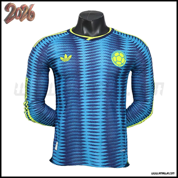 Seconda Maglia Squadra Colombia Maniche Lunghe Coupe Du Monde 2026