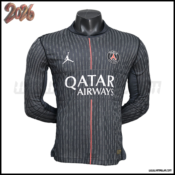Maglia da PSG Maniche Lunghe Quarto 2025/2026