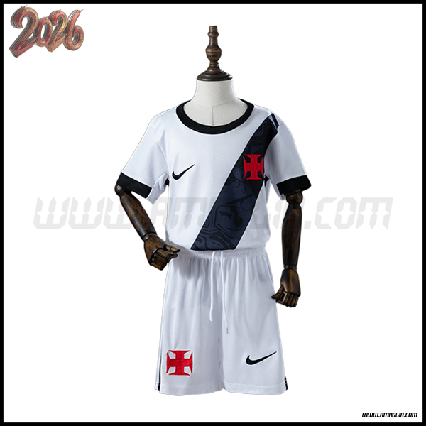 Seconda Maglia Calcio CR Vasco da Gama Bambino 2026/2027