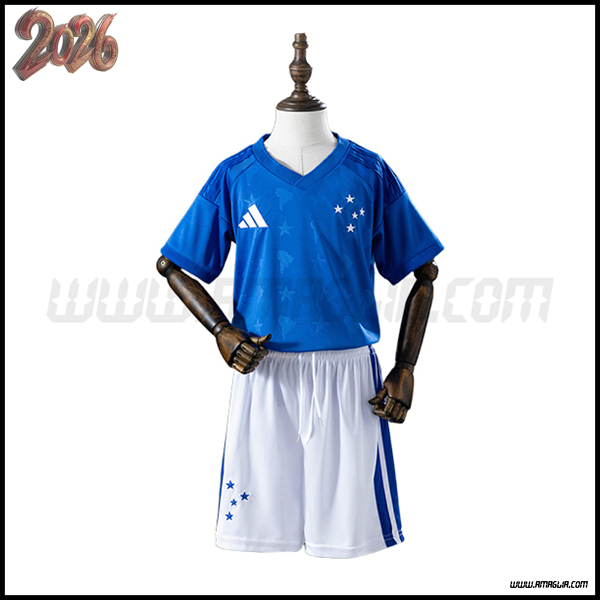 Prima Maglia Calcio Cruzeiro Bambino 2026/2027