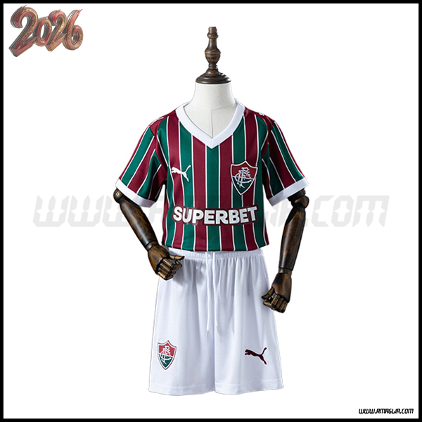 Prima Maglia Calcio Fluminense Bambino 2026/2027
