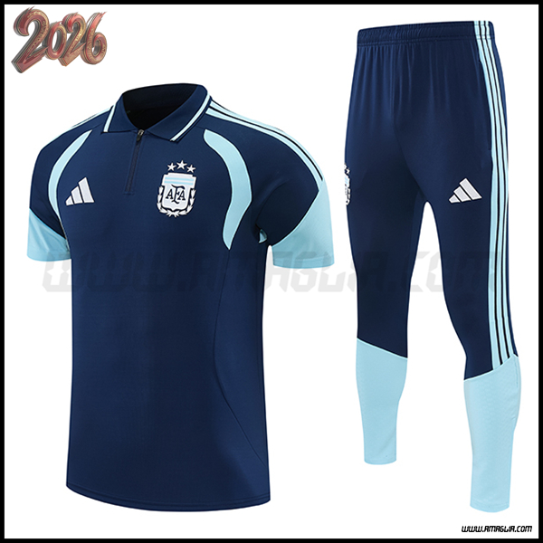 Kit Maglia Polo Argentina Blu Reale 2026/2027