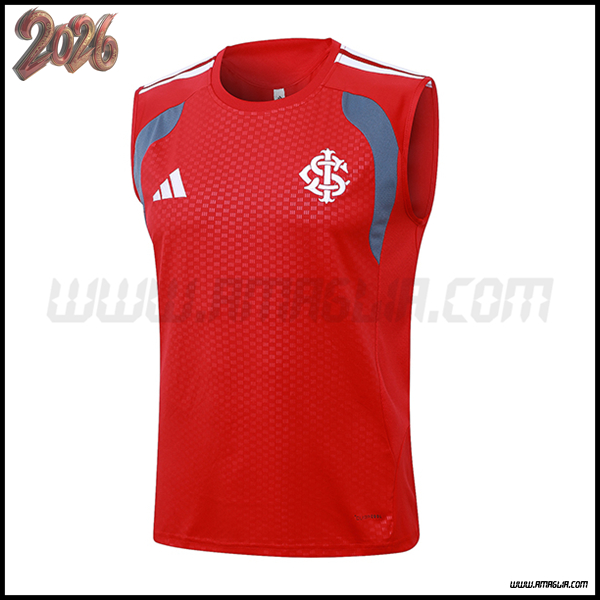 Canotta Allenamento Internacional Rosso/Grigio 2026/2027