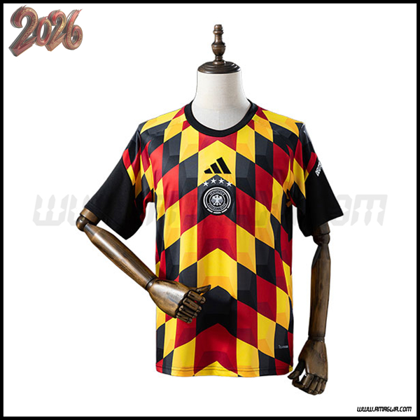 Training T-Shirt Germania Nero/Giallo/Rosso 2026/2027