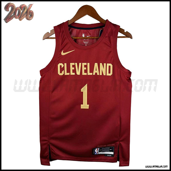 Maglia Cleveland Cavaliers (HARDEN #1) 2026/27 Rosso/Giallo