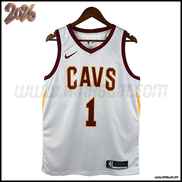 Maglia Cleveland Cavaliers (HARDEN #1) 2026/27 Bianco/Rosso