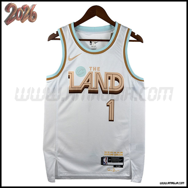 Maglia Cleveland Cavaliers (HARDEN #1) 2026/27 Bianco -02