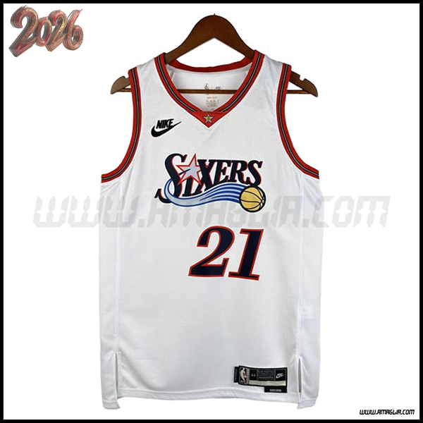 Maglia Philadelphia 76ers (EMBIID #21) 2026/27 Bianco