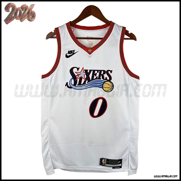 Maglia Philadelphia 76ers (MAXEY #0) 2026/27 Bianco