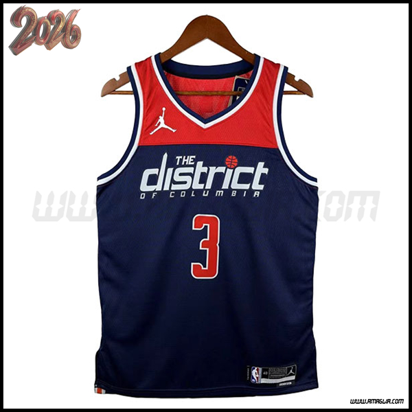 Maglia Washington Wizards (YONG #3) 2026/27 Rosso/Blu -02