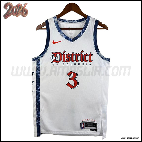Maglia Washington Wizards (YONG #3) 2026/27 Bianco/Blu