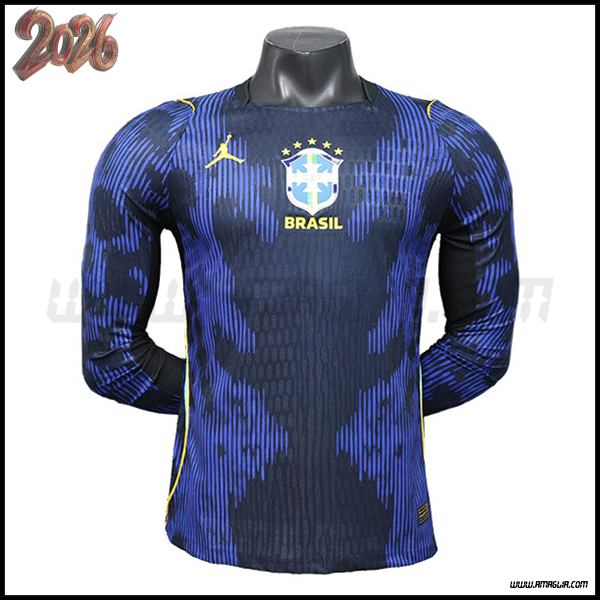 Seconda Maglia Squadra Brasile Maniche Lunghe 2026/2027