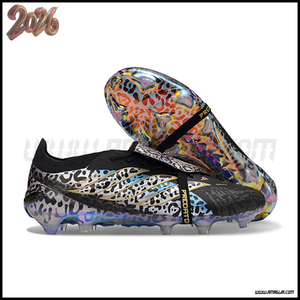 Adidas Scarpe Da Calcio 26 Predator Elite Tongue FG Nero/Blu