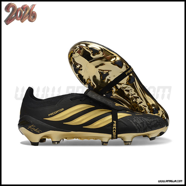 Adidas Scarpe Da Calcio 26 Predator Elite Tongue FG Nero/Giallo