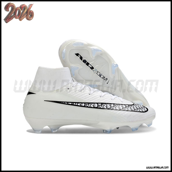 Nike Scarpe Da Calcio Air Zoom Mercurial Superfly IIX Elite FG Bianco/Nero