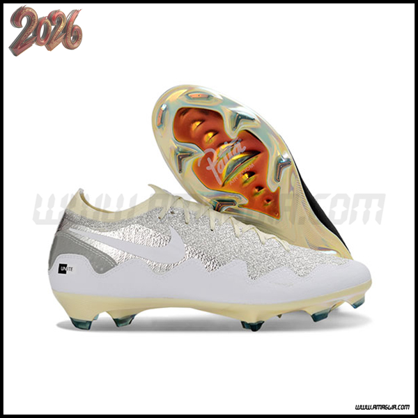 Nike Scarpe Da Calcio AIR Zoom Mercurial Vapor 16 Elite XXV FG Bianco/Grigio -02