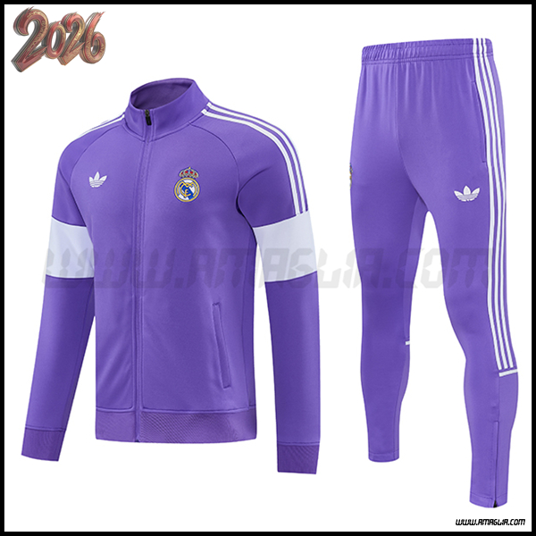 Tuta Allenamento Giacca Real Madrid viola/Bianco 2026/2027