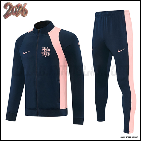 Tuta Allenamento Giacca FC Barcellona Blu/Rosa 2026/2027