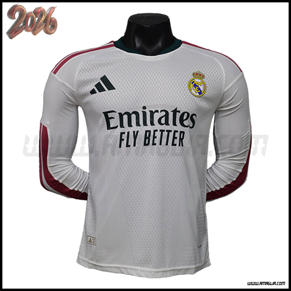 Prima Maglia da Real Madrid Maniche Lunghe 2026/2027