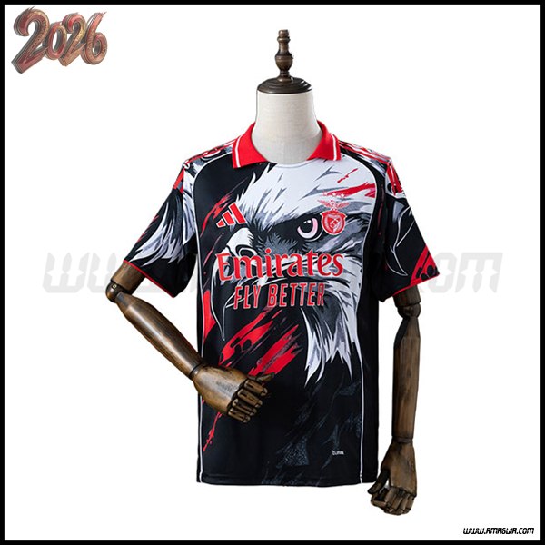 Maglia da Benfica Edizione Speciale Nero/Bianco 2026/2027