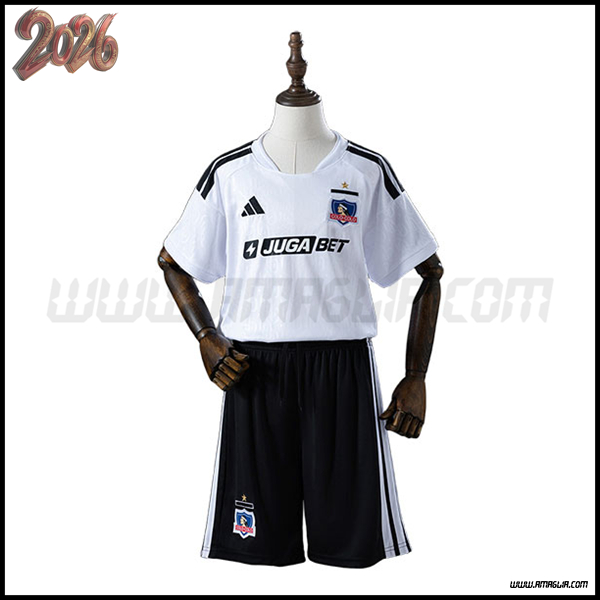 Prima Maglia Calcio Colo-Colo Bambino 2026/2027