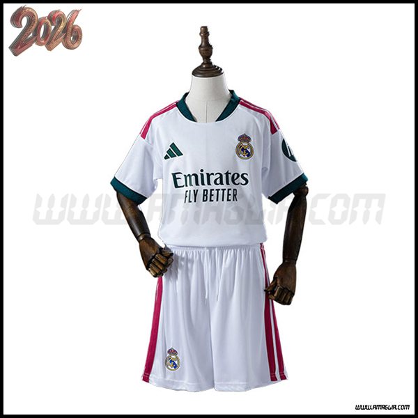 Prima Maglia Calcio Real Madrid Bambino 2026/2027