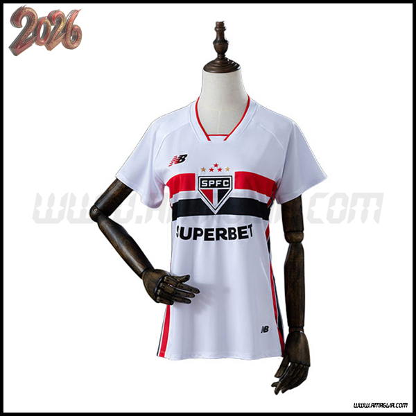 Prima Maglia Calcio Sao Paulo FC Donne 2026/2027