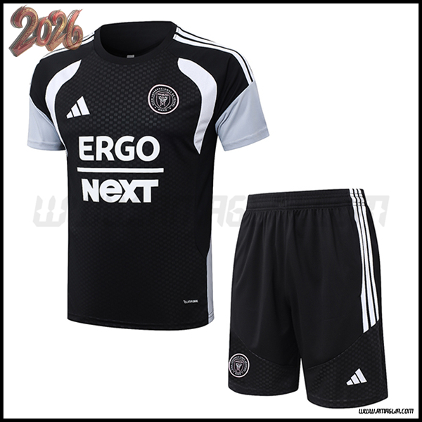 Kit Maglia Allenamento Inter Miami CF Nero/Bianco/Grigio 2026/2027