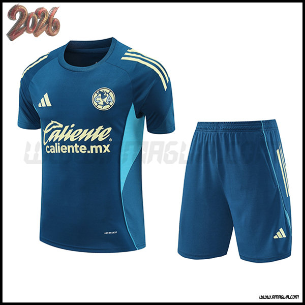 Kit Maglia Allenamento Club America Blu/Giallo 2026/2027