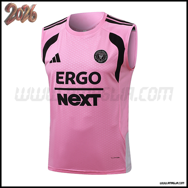Canotta Allenamento Inter Miami CF Rosa/Nero 2026/2027