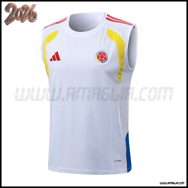 Canotta Allenamento Colombia Bianco 2026/2027