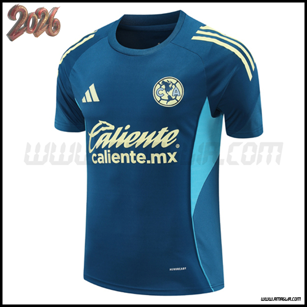Training T-Shirt Club America Blu/Giallo 2026/2027