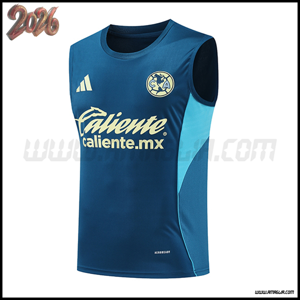Canotta Allenamento Club America Blu/Giallo 2026/2027