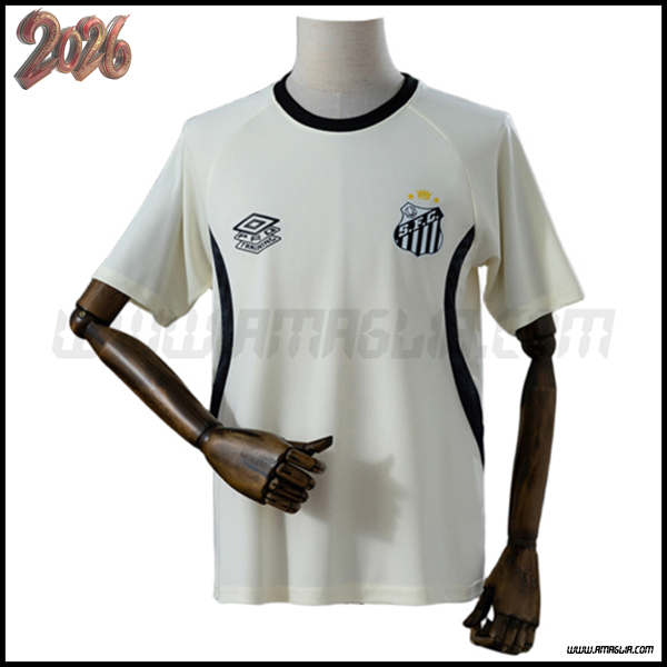 Training T-Shirt Santos Bianco/Nero 2026/2027