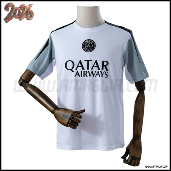 Training T-Shirt PSG Bianco/Grigio 2026/2027