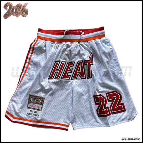 Pantaloncinis NBA Miami Heat 2026/27 Bianco/Rosso