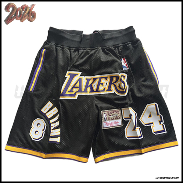 Pantaloncinis NBA Los Angeles Lakers 2026/27 Nero/Giallo