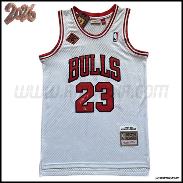 Maglia Chicago Bulls (JORDAN #23) 2026/27 Bianco/Rosso