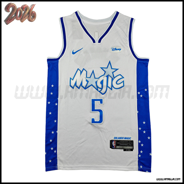 Maglia Orlando Magic (BANCHERO #5) 2026/27 Bianco/Blu